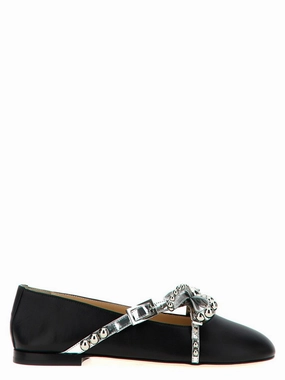 'Crystal Studs' Ballet Flats Moisture Wick