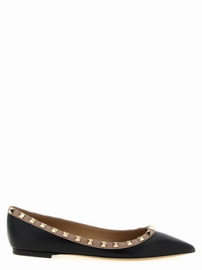 'Rockstud' Ballet Flats Wave Path Fashionable Sole