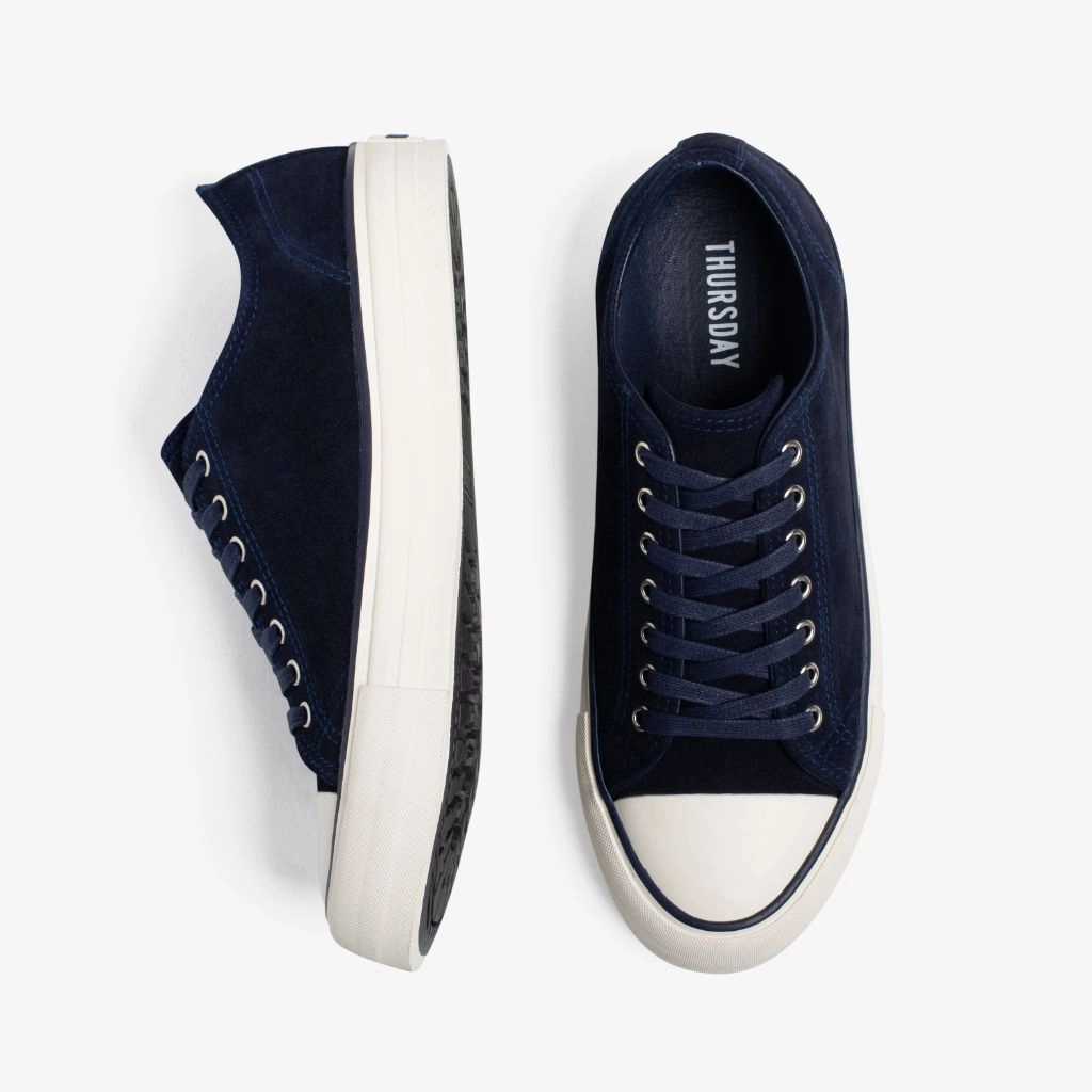 Easy Grip Ventilated Insole Retro Low Top | Navy