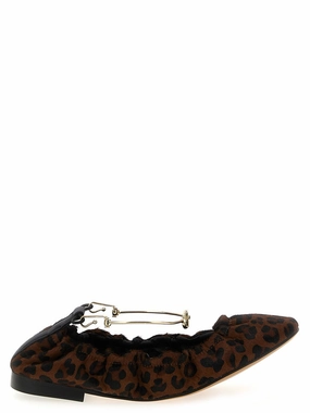 Street Fair Foot Health Flats Animal Print Ballet Flats