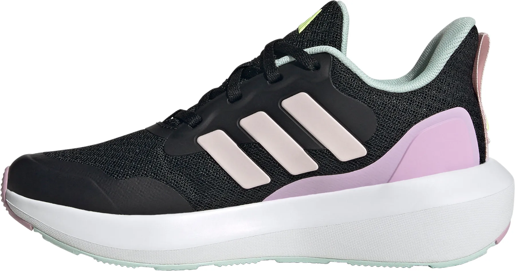 adidas Fortarun 3.0 Junior Running Shoes - Black Bouncy Responsive Foam