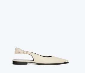 Women's Kelly Flats In White Chic Sole