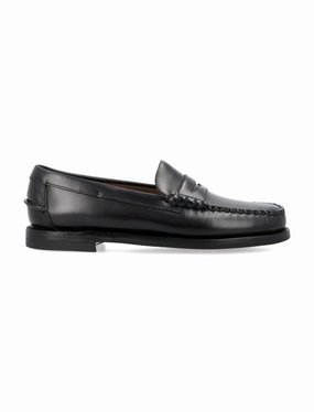 Air Cool Black Leather Penny Loafers