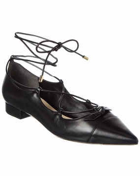 Ankle Strap Drink Fest Alexandre Birman Slim Clarita Lace-Up Leather Flat