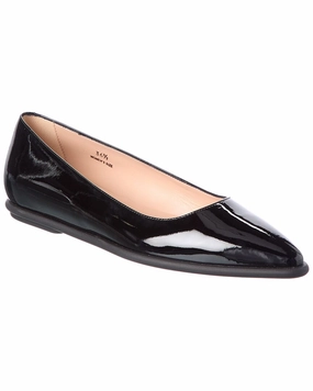 Side Path Boat Glow TOD??s Patent Ballerina Flat