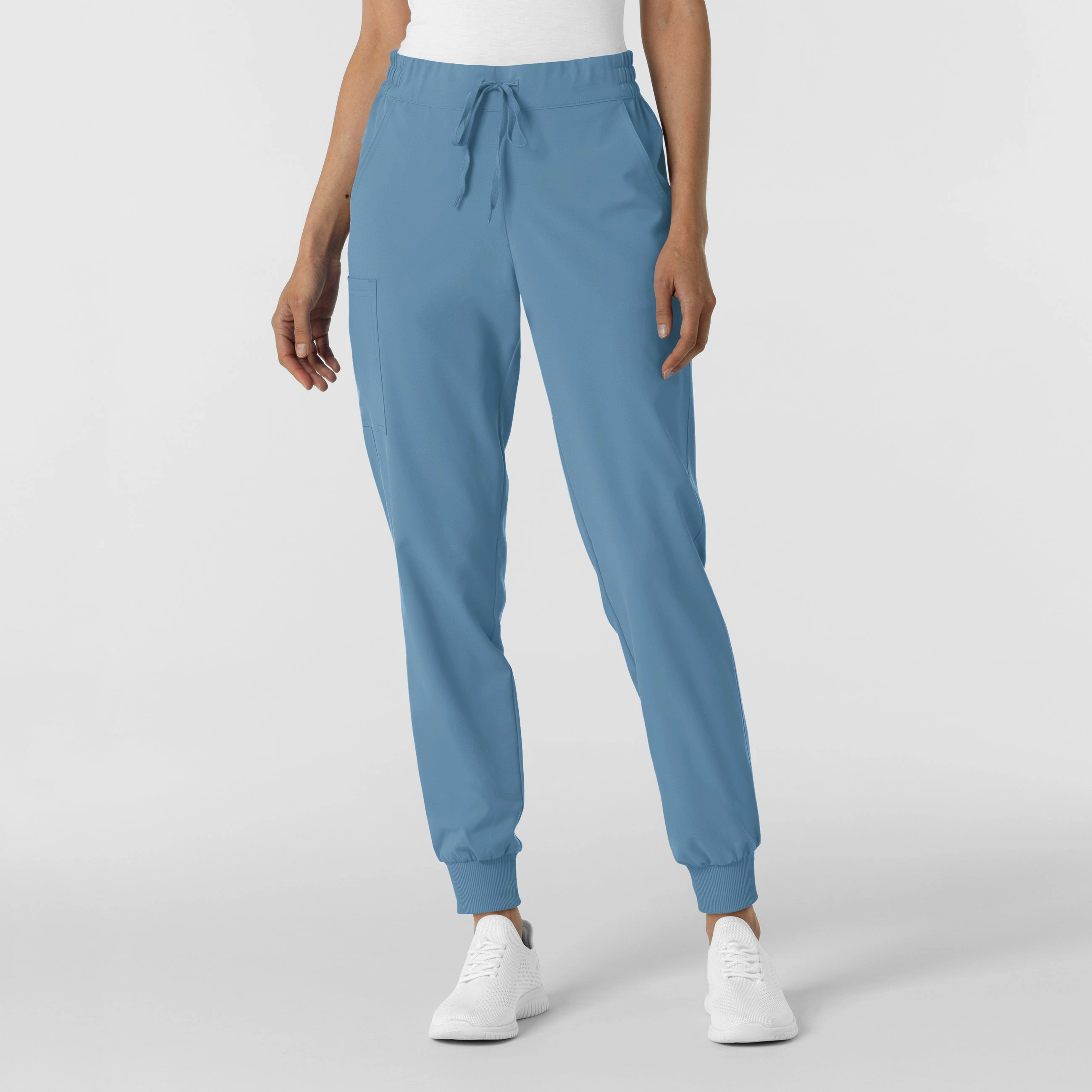 Flexible Leg Stretch Support RENEW Women's Jogger Scrub Pant - Pacific Blue