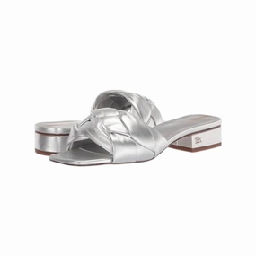 Sport Glow High Lane Women's Dawson Leather Flats Sandals In Silver Leather