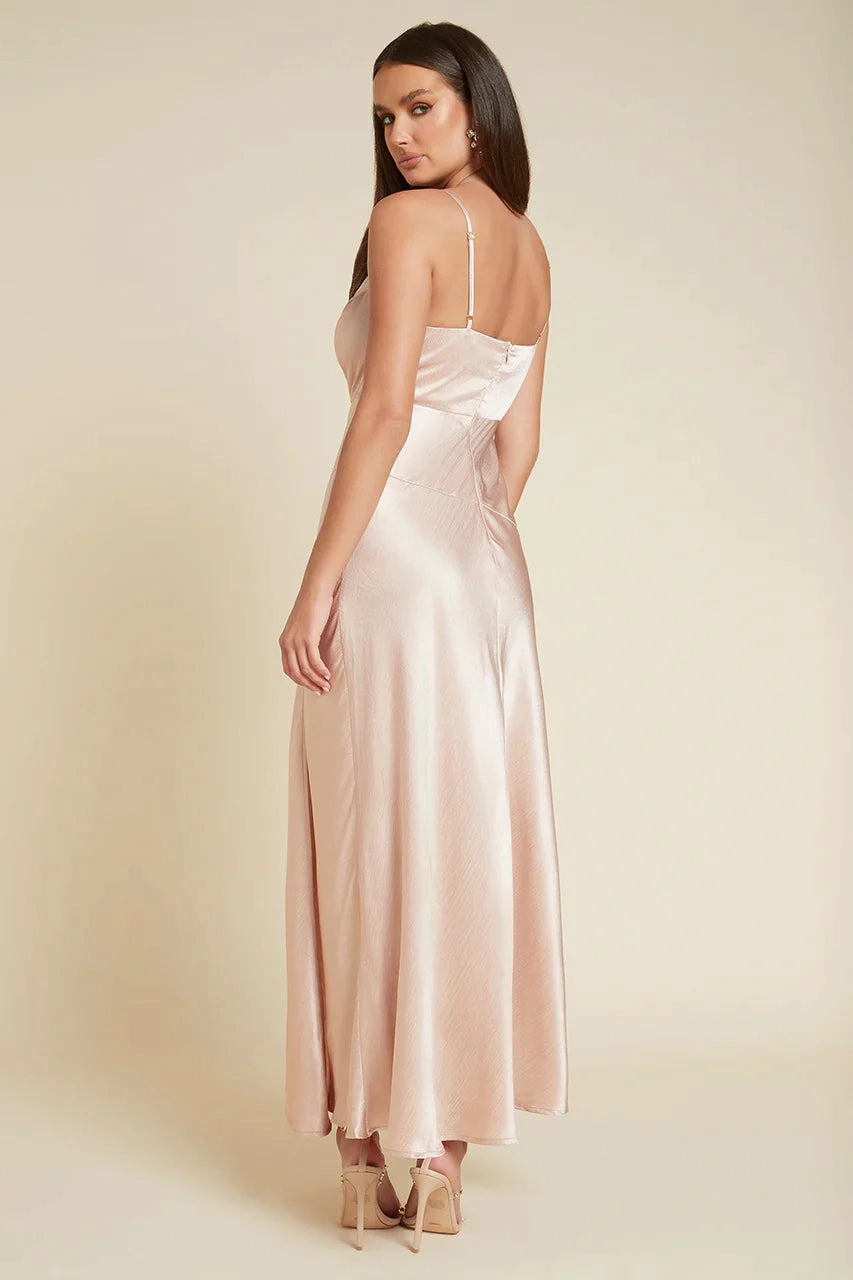 Lena Maxi Dress - Champagne Versatile Edge