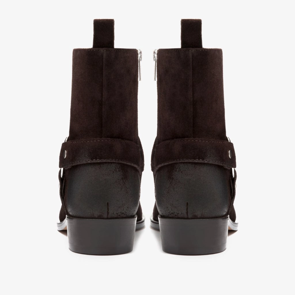 Steel Guard Harness | Dark Brown Suede