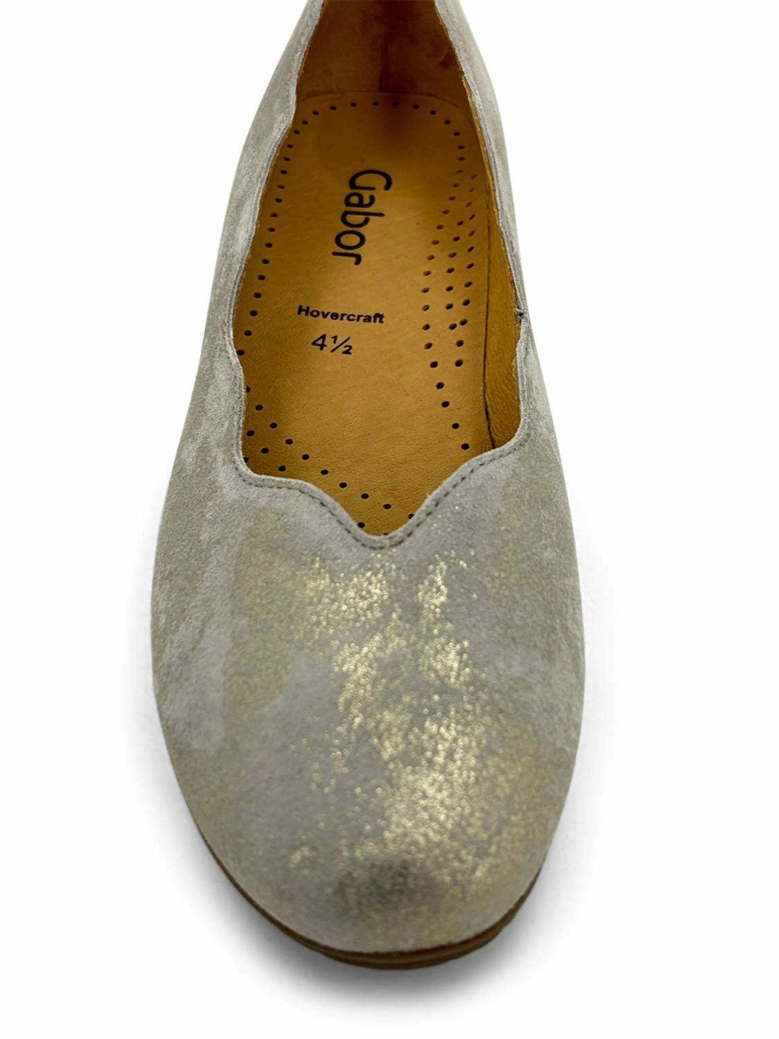 Women's Scallop Slip-On Shoes In Metallic Customizable Forest camp