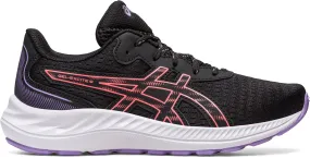 Water Resistant Knit Asics Gel Excite 9 GS Junior Running Shoes - Black