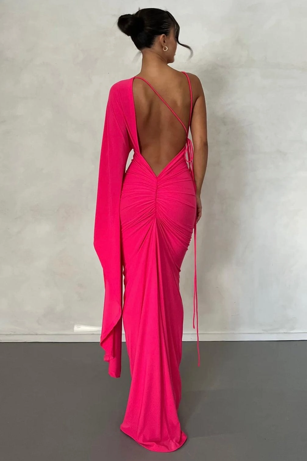 Athena Gown - Fuchsia Fall Fashion
