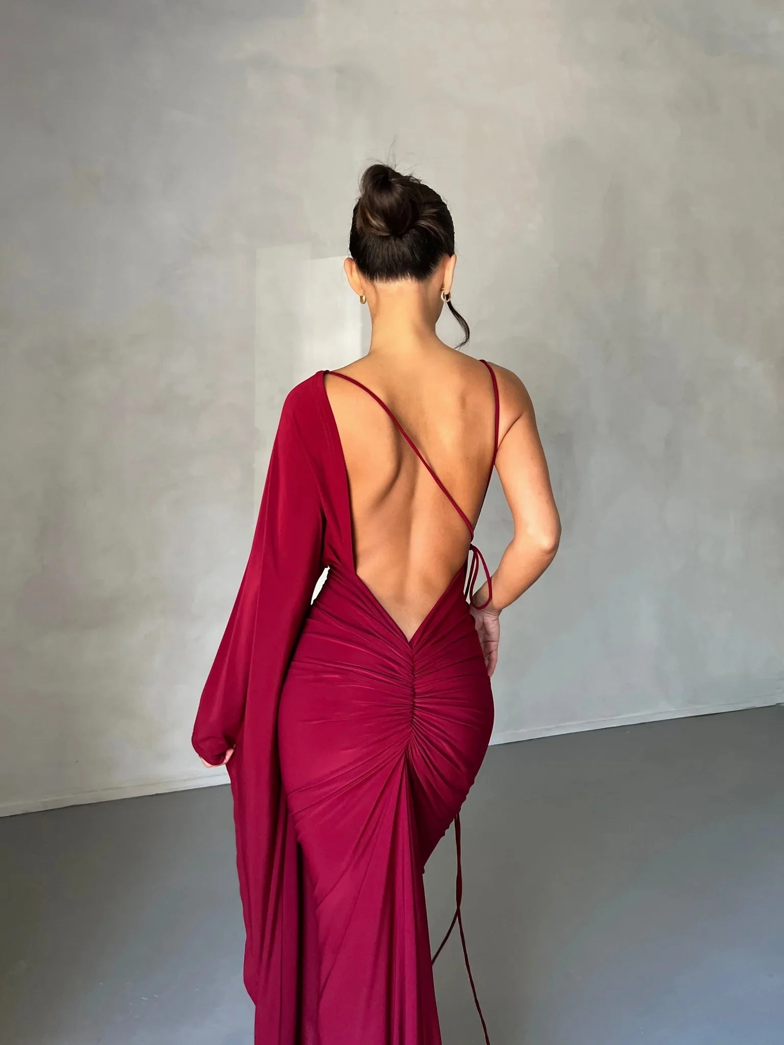 Athena Gown - Wine Date Nightwear Cocktail-Party