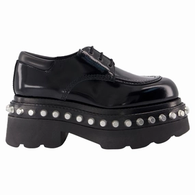 Comfort Inserts Cozy Footwear Style Atlas Derbies - Alexander Wang - Leather - Black