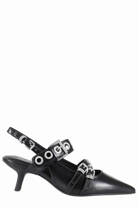 Cozy Cushioning Babel Slingback Decollete - Black