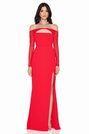 Comfortable Design Wear Nookie Marlowe Gown - Scarlet