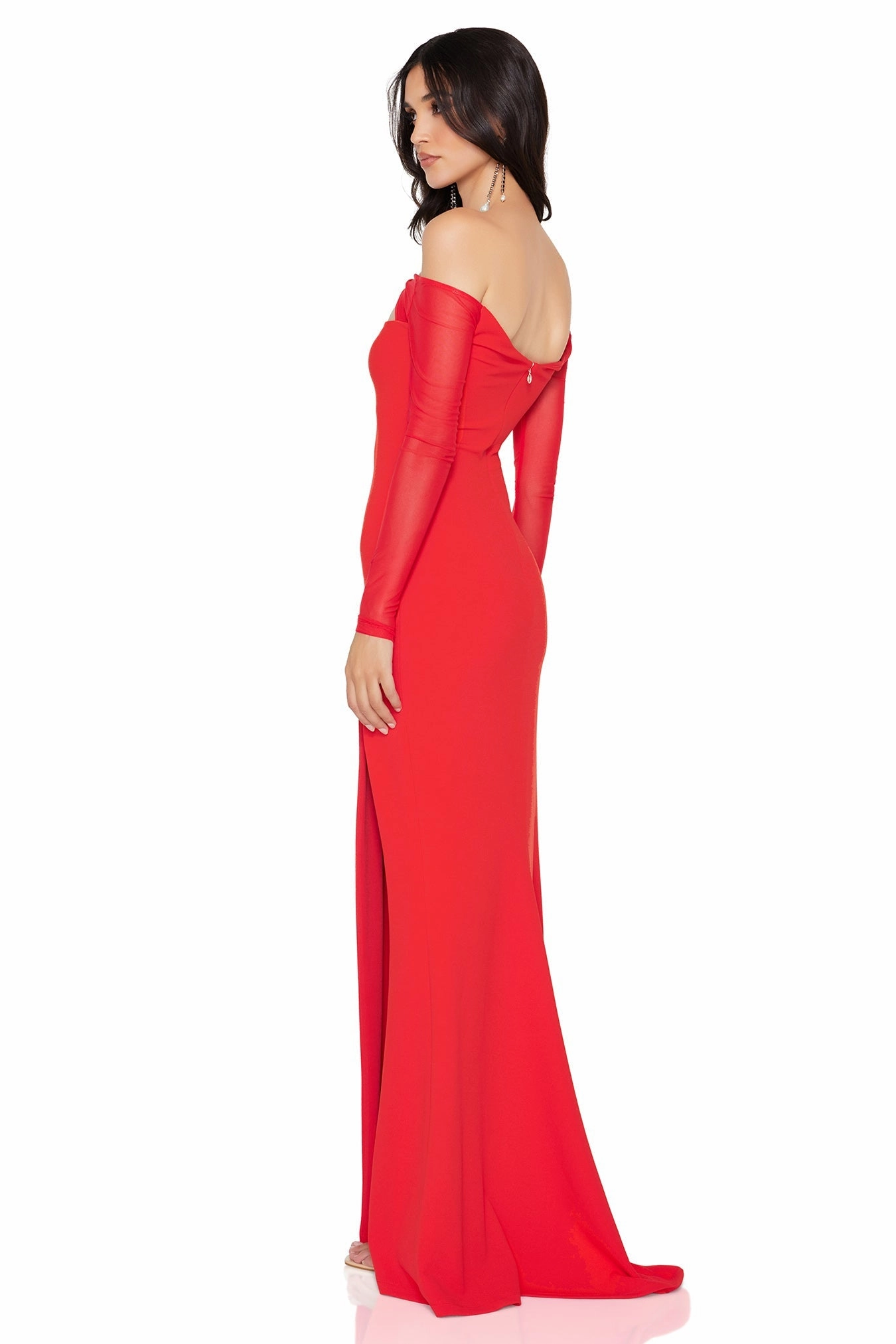 Comfort Mode Gentle Drape Nookie Marlowe Gown - Scarlet