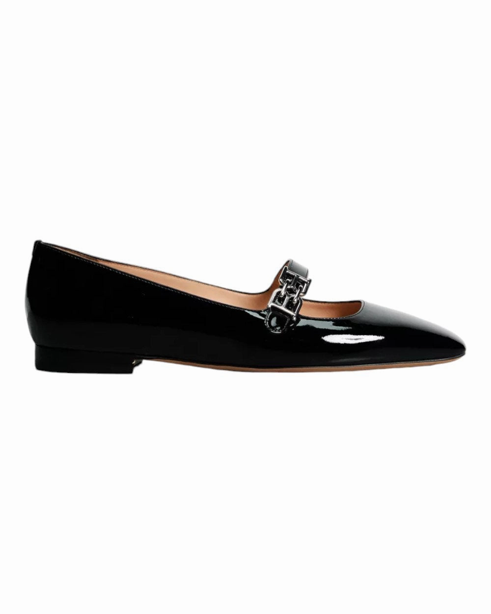 Casual Comfort Shoes Bally Elis 6303067 Women's Black Calf Patent Leather Flat