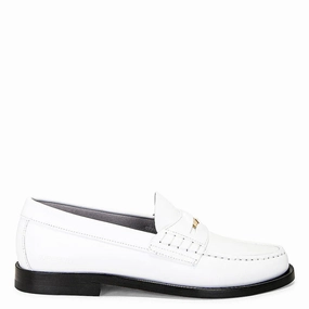 Reef Path Burberry Logo-Detail Leather Penny Loafers