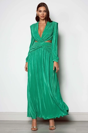 Ethically-Made Eden Gown - Green