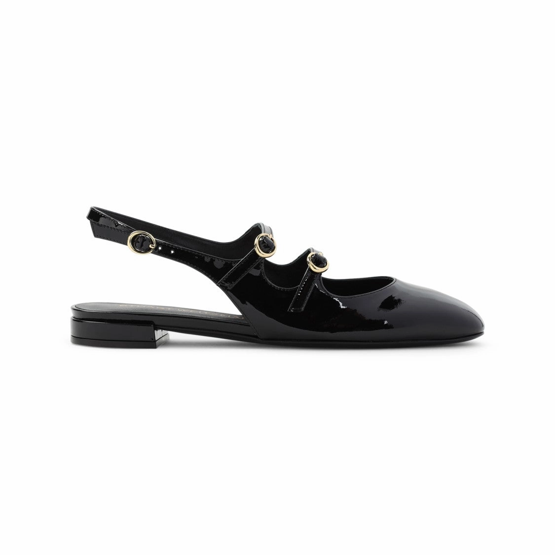 Book Fair Benni Black Patent Leather Ballerinas