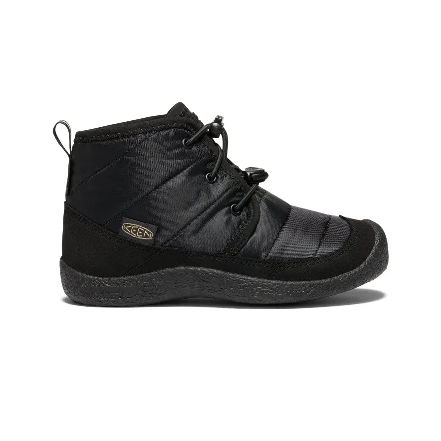 Shock Absorbing Big Kids' Howser II Waterproof Chukka  |  Black/Black