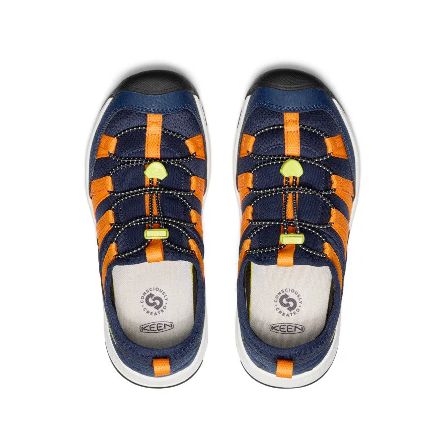 Big Kids' Motozoa Sneaker  |  Naval Academy/Bright Marigold Swift Step All Day Fit