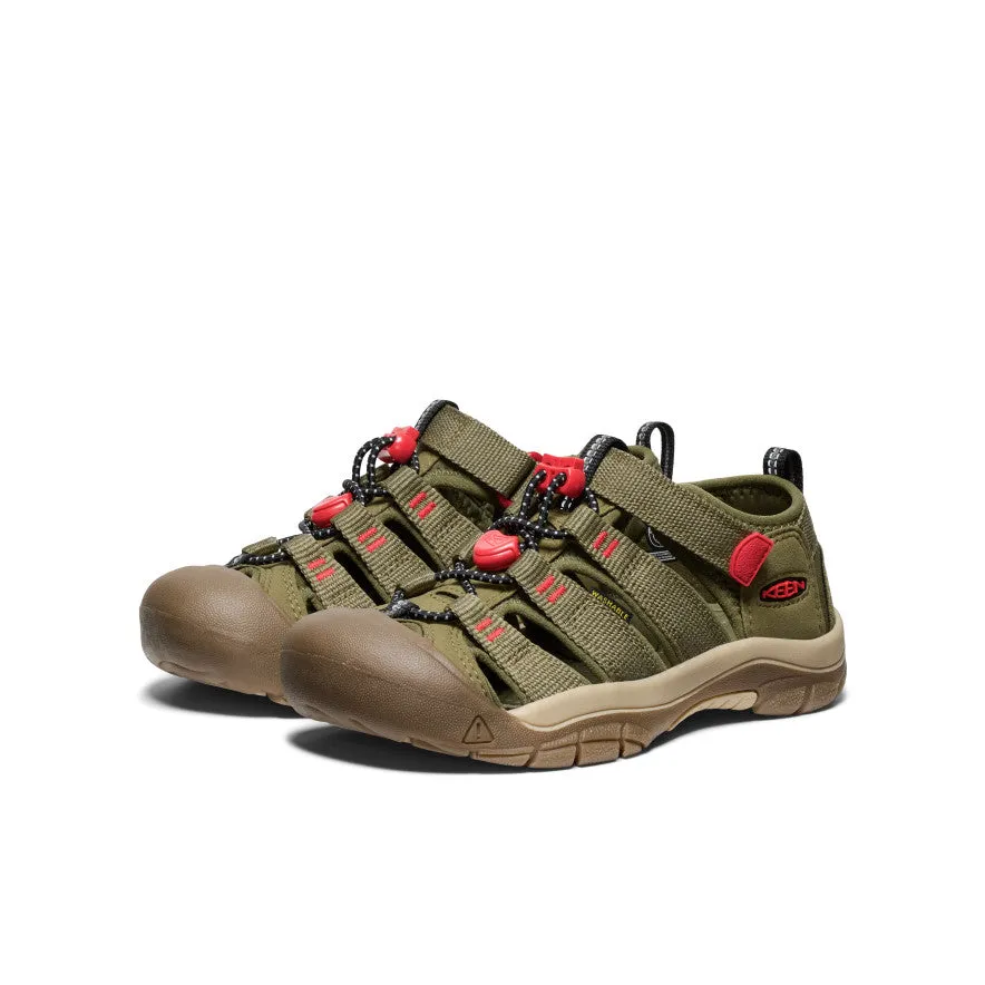 Big Kids' Newport H2  |  Martini Olive/Aura Orange Anti Odor Stretchable Fabric