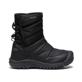 City Wear Big Kids' Puffrider Waterproof Winter Boot  |  Black/Steel Grey