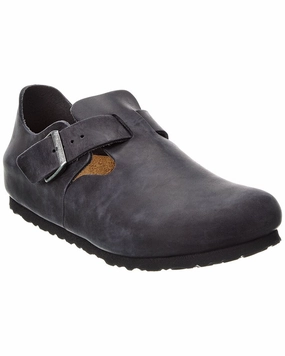 mesh material Birkenstock London Oiled Leather Clog