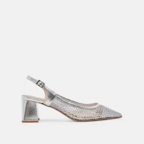 Cute Party Heels BLONDI HEELS SILVER MESH