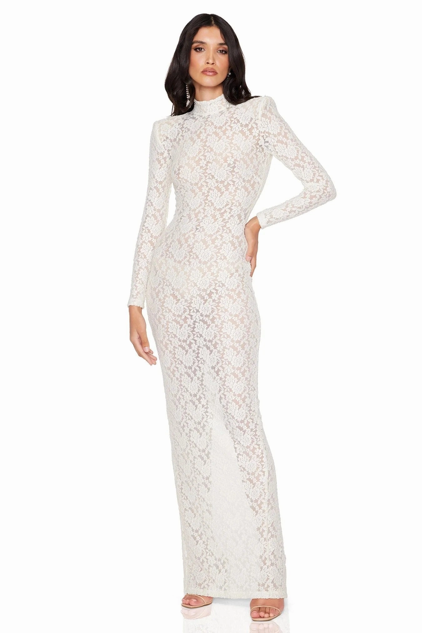 Nookie Roxana Long Sleeve Gown - Ivory soft elegance Easy Elegance