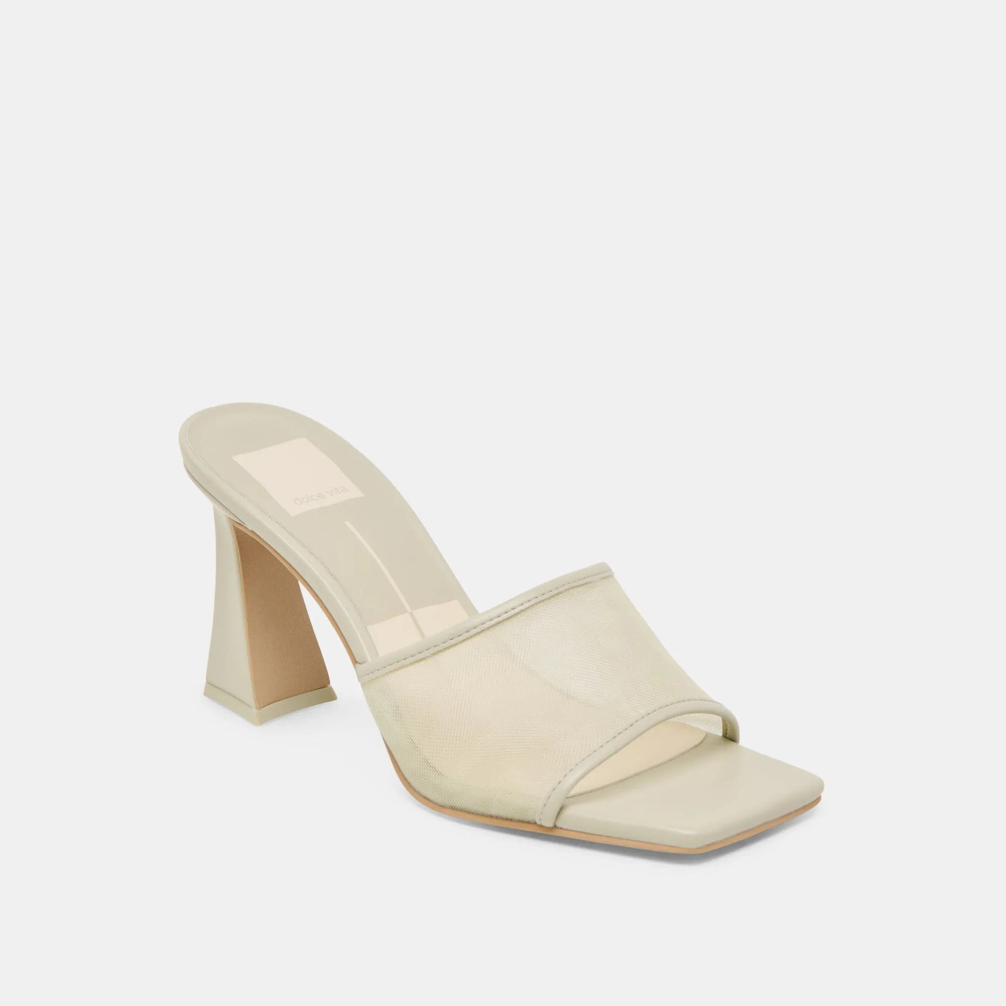 NARDA HEELS LIGHT SAGE MESH Soft Memory Foam Heels