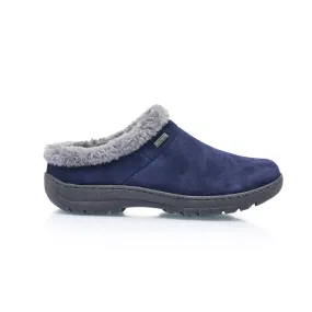 Stylish Sole Print Fun Cosy Womens's Suede Mule