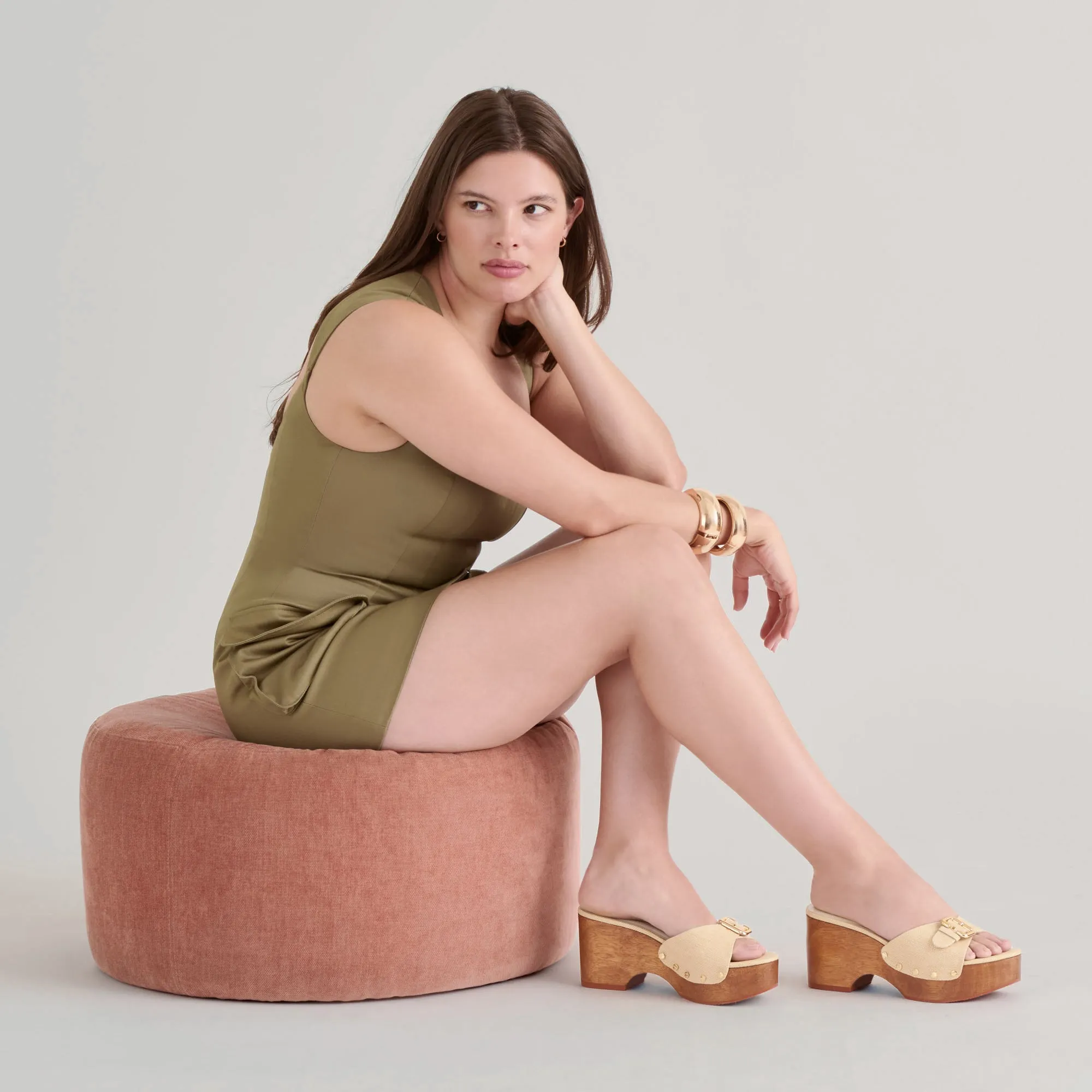 Traction Outsole YALAH HEELS LT NATURAL RAFFIA