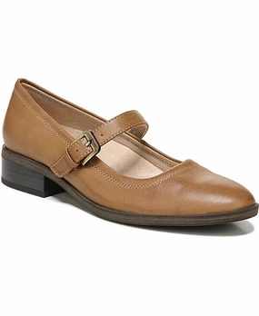 Practical Comfort Winter Warm Soul Naturalizer Ramona I2184S1 Flat Women 7.5 Tan Faux Leather Mary Jane FZP409