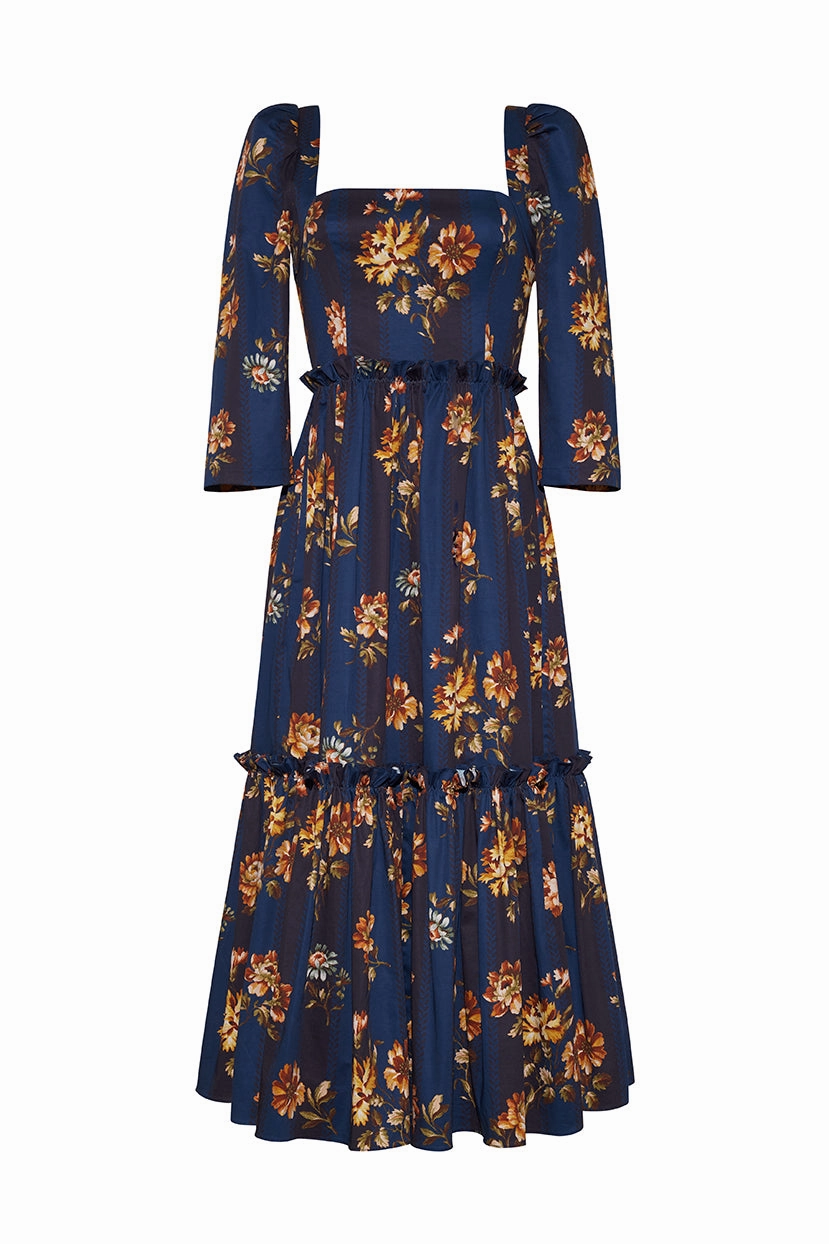 Cozy Vibes Balanced Tone Blue Hill Dress