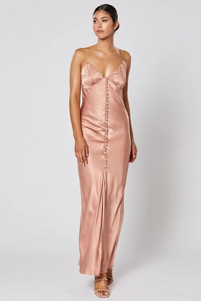 Layered-Sleeve Lounge Ready Zola Dress - Dusty Pink