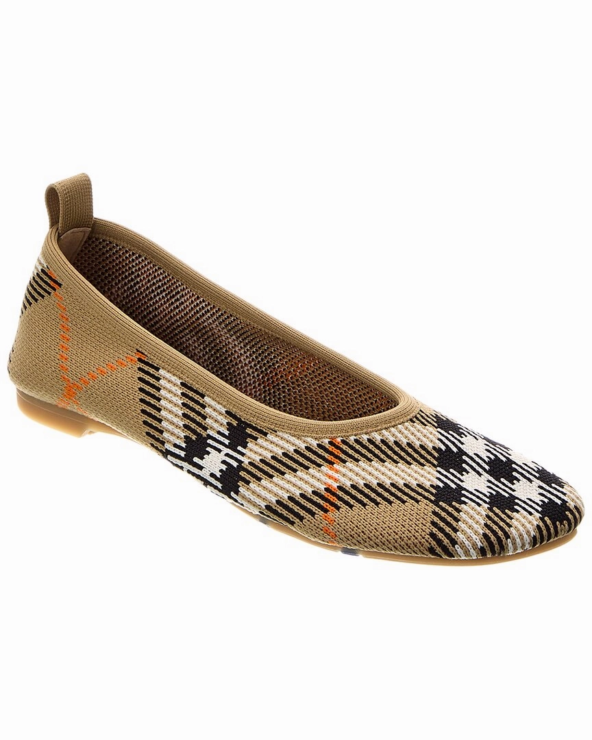 Burberry Check Knit Flat Trail Mood Quick Drying