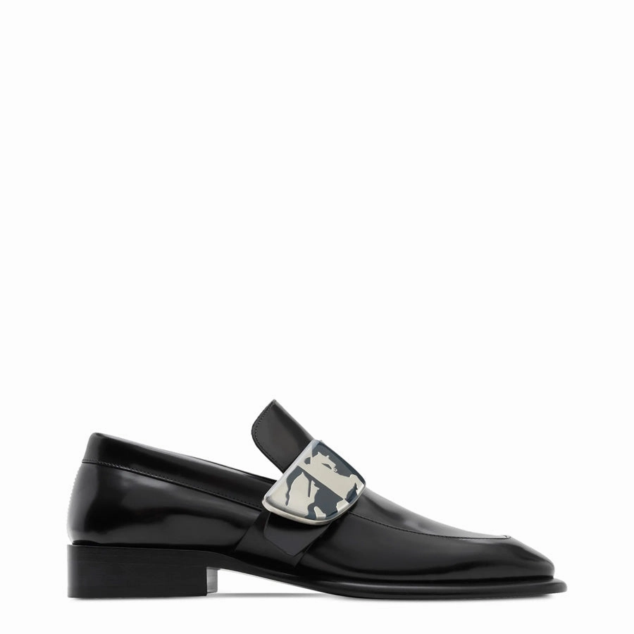 Burberry Shield Leather Loafers Winery Mood