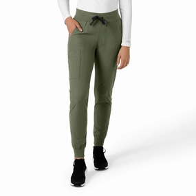 Shape Retention Carhartt Force Essentials Women's Jogger Scrub Pant - Olive