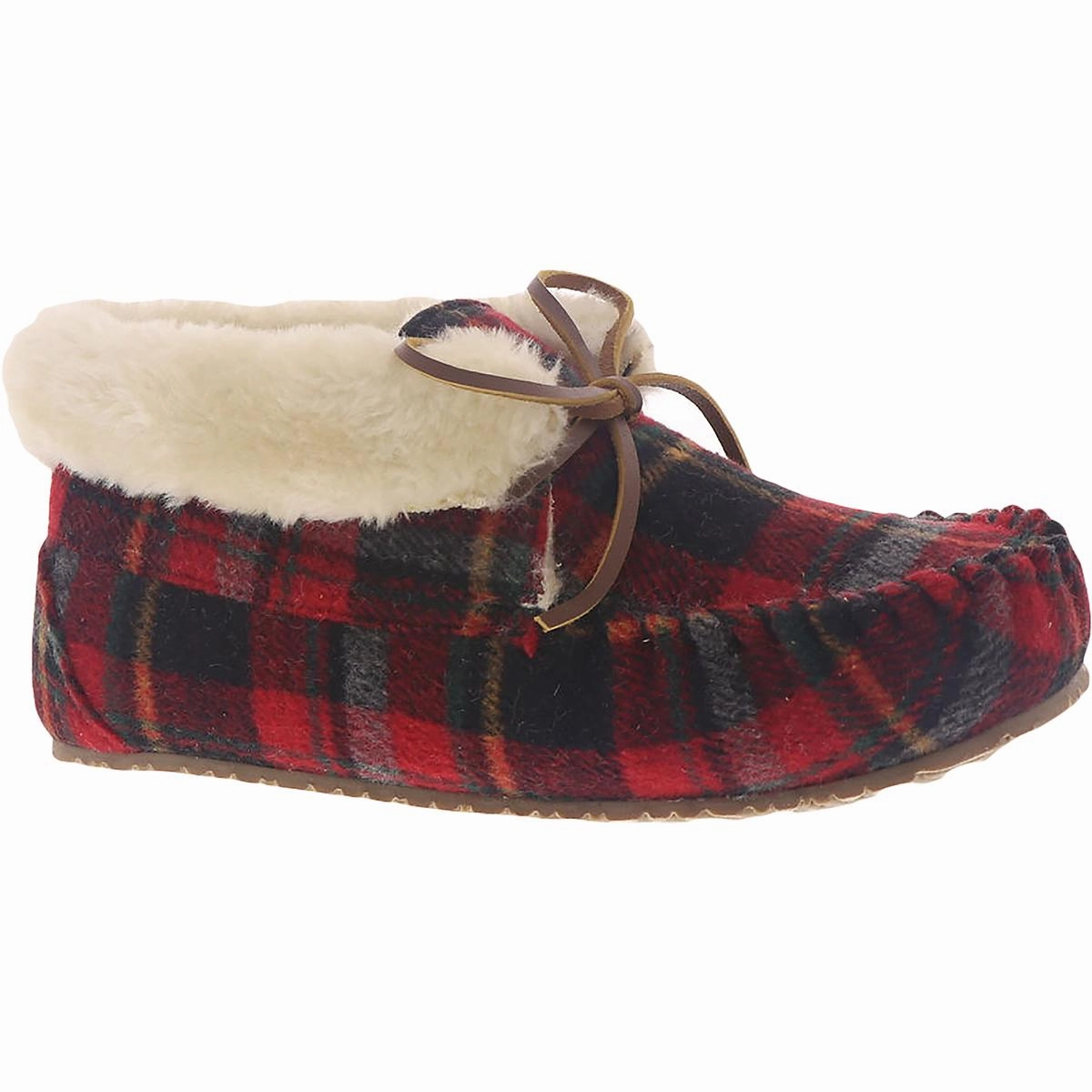 Cabin Bootie Womens Bow Faux Fur Lined Moccasins Gift Walk