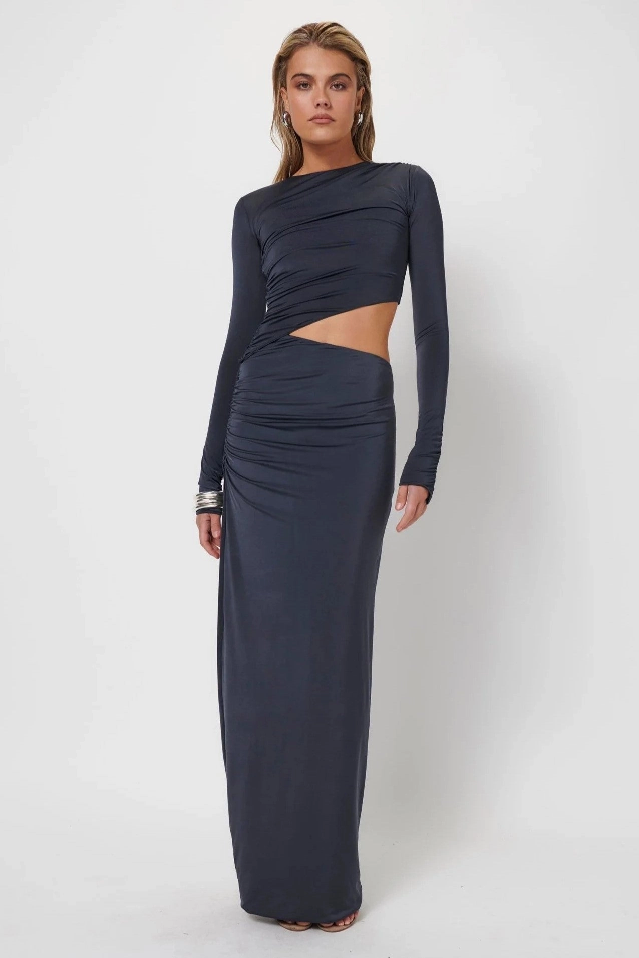 Grab Quick single wear Cara Maxi Dress - Thunder