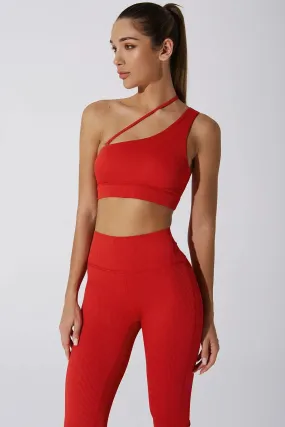 Caram Ribbed Off Shoulder Bra - Savvy Red Classic Colors Hiking groups