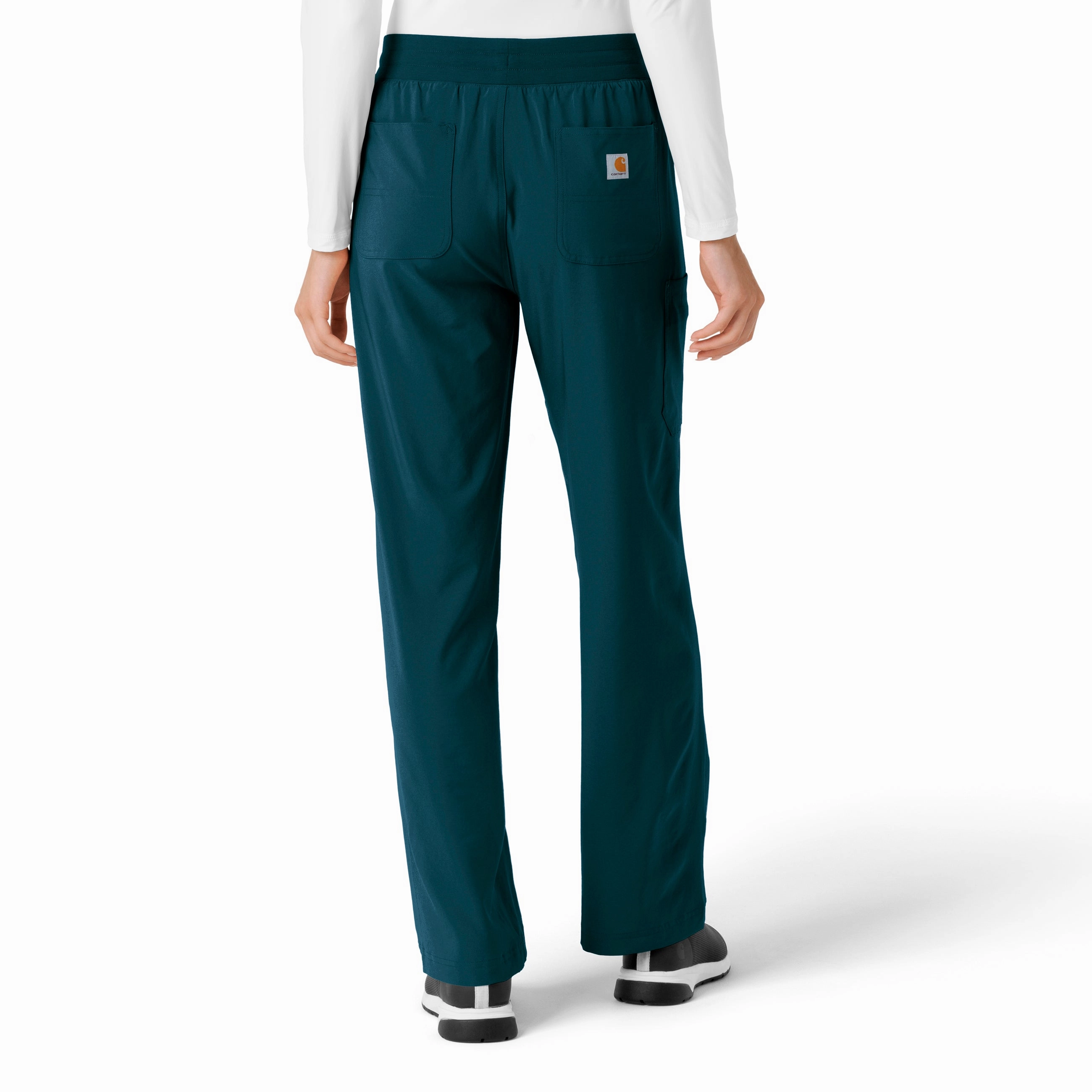 Carhartt Force Cross-Flex Women's Boot Cut Scrub Pant - Caribbean snag resistant