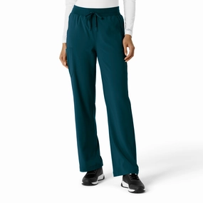 Adjustable loop All Time Use Carhartt Force Cross-Flex Women's Boot Cut Scrub Pant - Caribbean