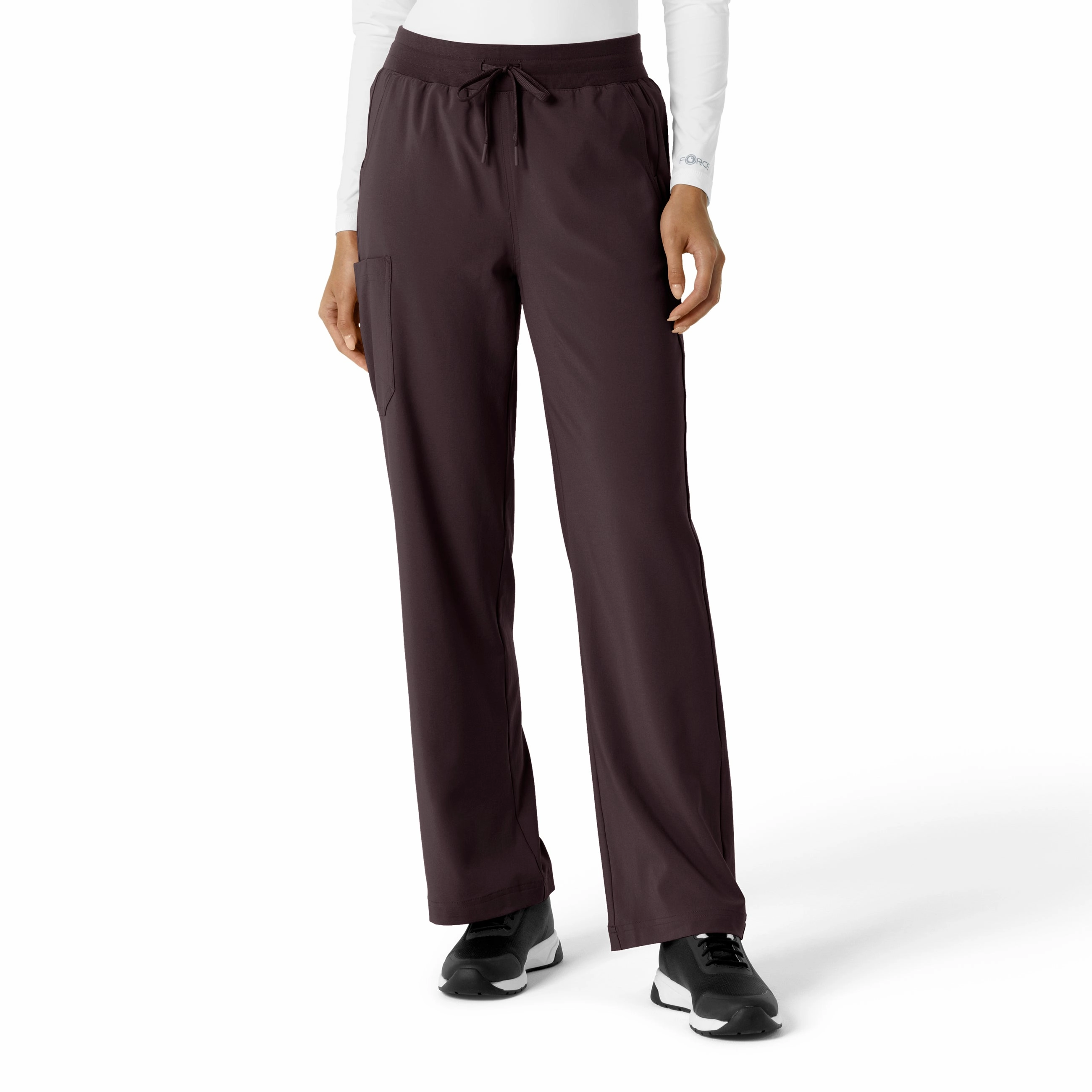 Carhartt Force Cross-Flex Women's Boot Cut Scrub Pant - Dark Sepia Versatile Fit