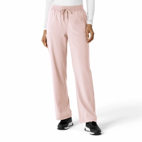 Compression Fit Stain Resistant Carhartt Force Cross-Flex Women's Boot Cut Scrub Pant - Soft Rose