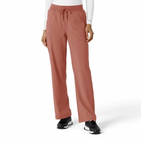 Reinforced Seams Carhartt Force Cross-Flex Women's Boot Cut Scrub Pant - Wildrose