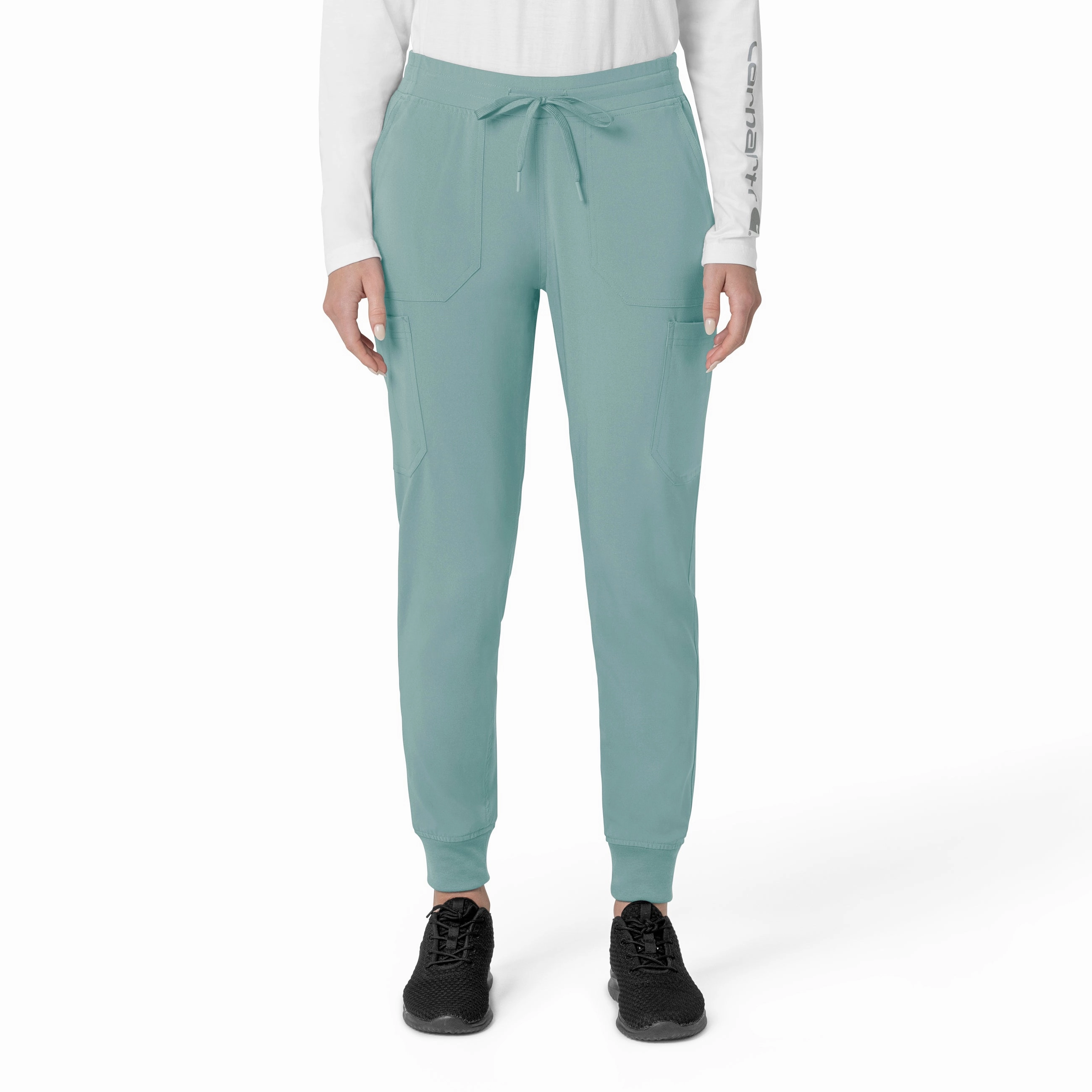 Carhartt Force Cross-Flex Women's Cargo Jogger Scrub Pant - Summer Blue Sporty Layers